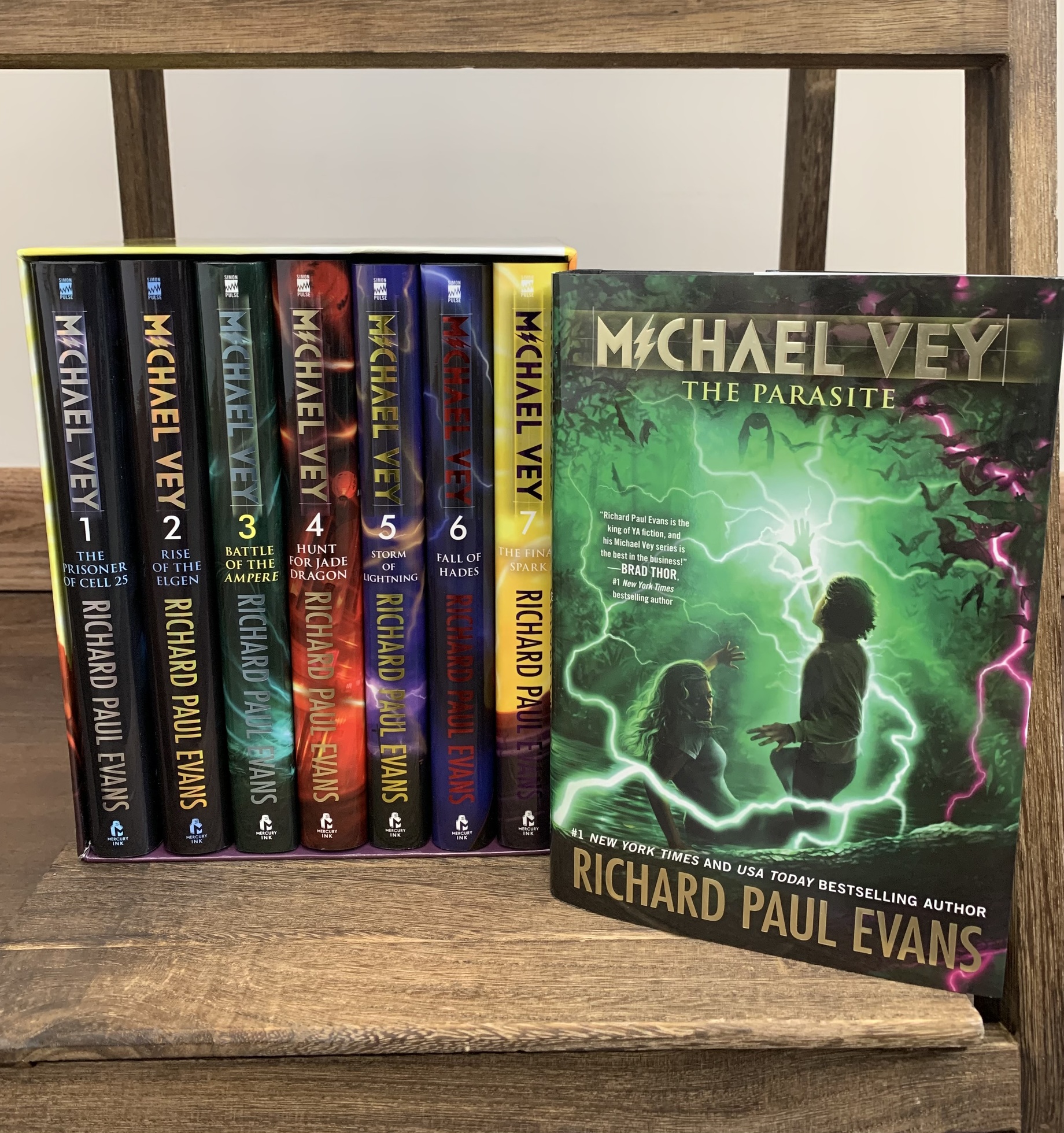 Autographed Michael Vey Hardcover Book Set